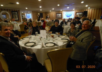 March 2020 Installation Dinner at Russell’s